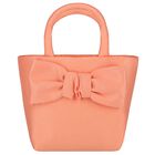 Girls Orange Bow Hand Bag, 1, hi-res