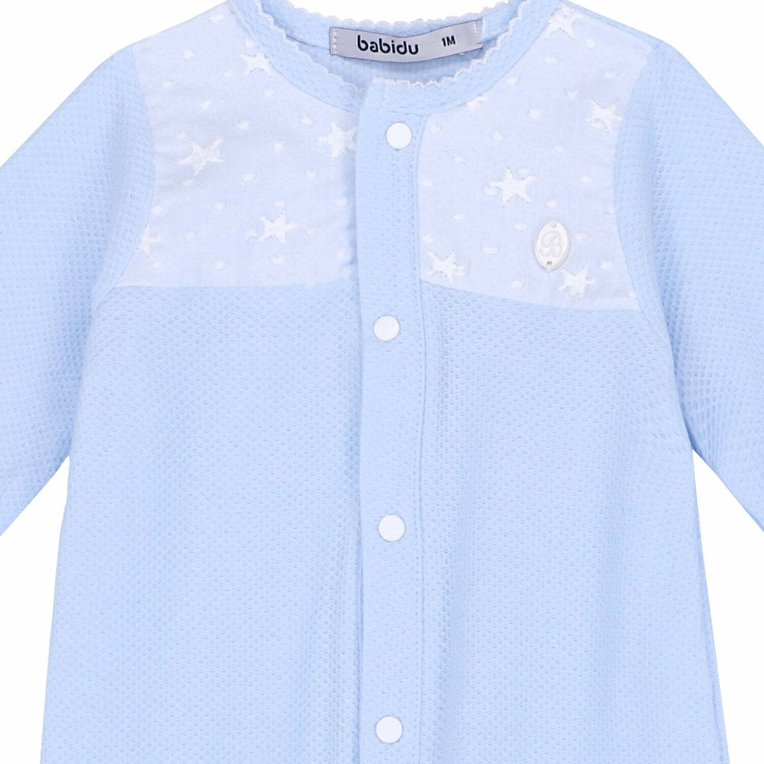 Baby Boys Blue Babygrow, 1, hi-res