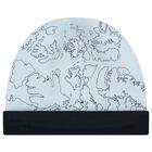 Baby Boys Navy Blue & Blue Geo Map Hat, 1, hi-res