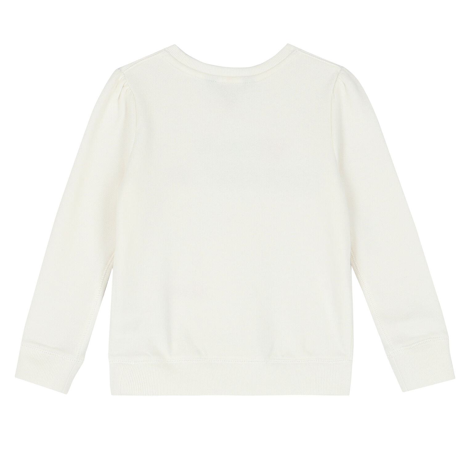 Girls White Bear Logo Sweatshirt, 1, hi-res
