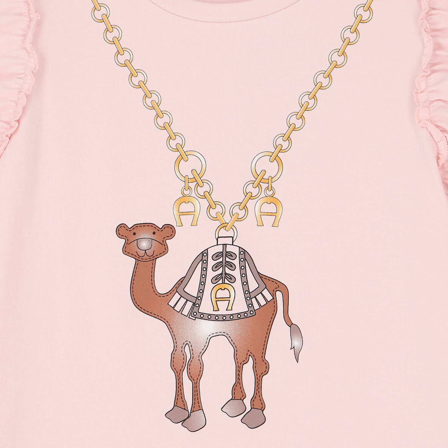Girls Pink Camel Logo Dress, 1, hi-res image number null