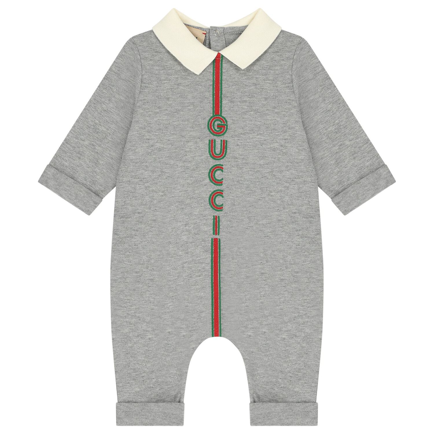 Grey Logo Baby Romper Gift Set, 1, hi-res