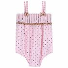 Baby Girls Pink Romper, 1, hi-res