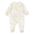 Ivory & Beige Geo Map Babygrow Gift Set, 4, hi-res