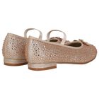Girls Gold Embellished Shoes, 1, hi-res