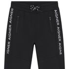 Boys Black Logo Joggers, 1, hi-res