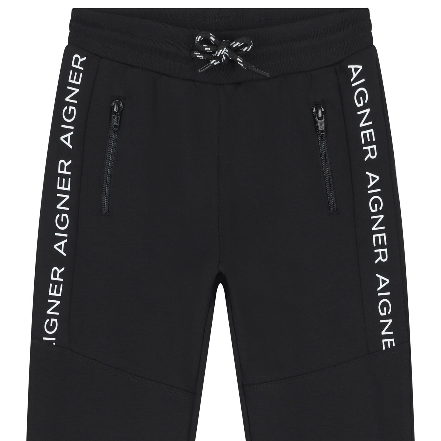 Boys Black Logo Joggers, 1, hi-res
