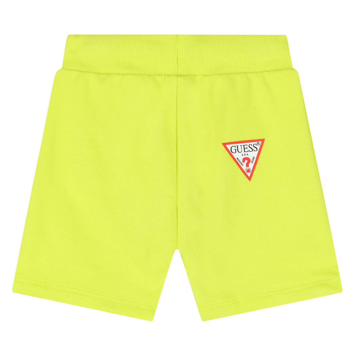 Younger Boys White & Green Logo Shorts Set, 2, hi-res