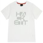 Boys White Logo T-Shirt, 3, hi-res