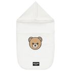 White Teddy Bear Logo Baby Nest, 1, hi-res