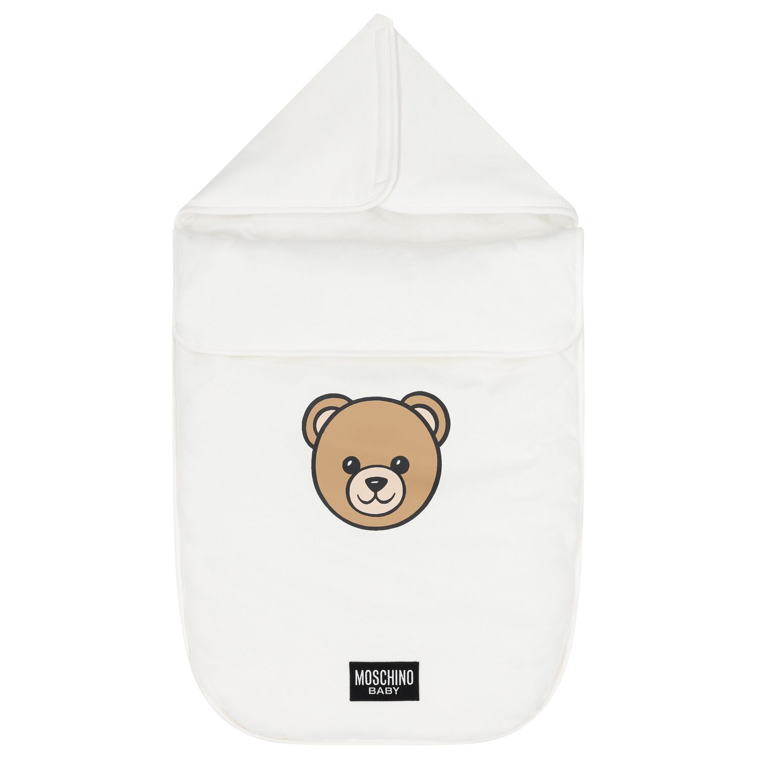 White Teddy Bear Logo Baby Nest, 1, hi-res