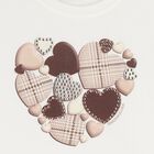 Girls Ivory Heart T-Shirt, 1, hi-res