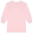 Girls Pink Bow Logo Dress, 1, hi-res