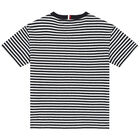 Boys Navy & White Logo Stripe T-Shirt, 1, hi-res