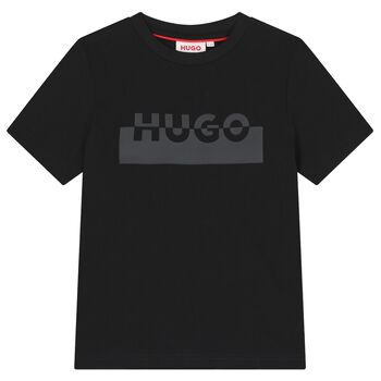Boys Black Logo T-Shirt