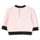 Younger Girls Pink & Black Logo Tulle Skirt Set, 1, hi-res