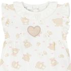 Baby Girls Ivory & Beige Rompers ( 2-Pack ), 1, hi-res