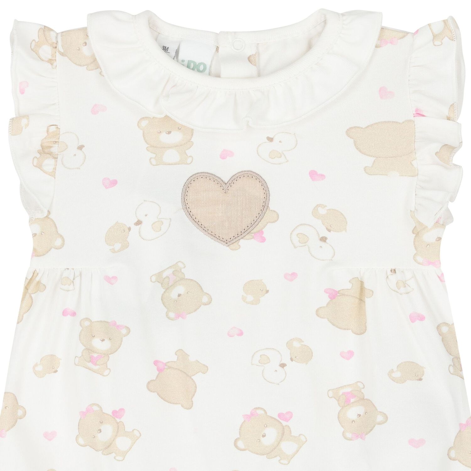 Baby Girls Ivory & Beige Rompers ( 2-Pack ), 1, hi-res