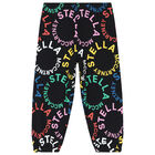 Girls Black Logo Joggers, 1, hi-res