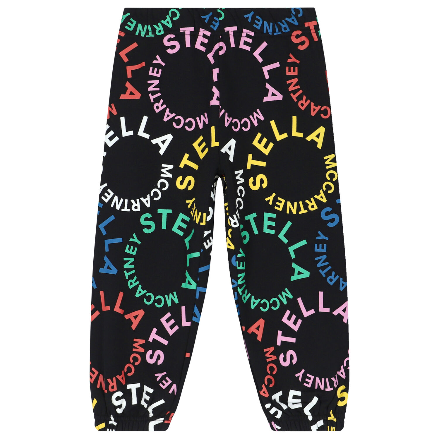 Girls Black Logo Joggers, 1, hi-res image number null