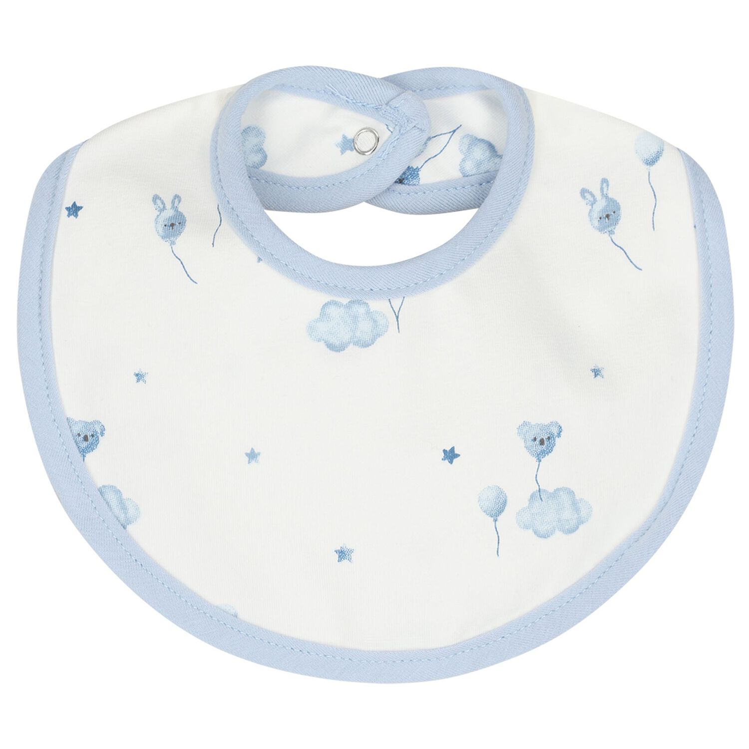 Baby Boys Blue & White Teddy Bear Gift Set, 3, hi-res