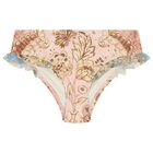 Girls Pink Floral Bikini, 1, hi-res