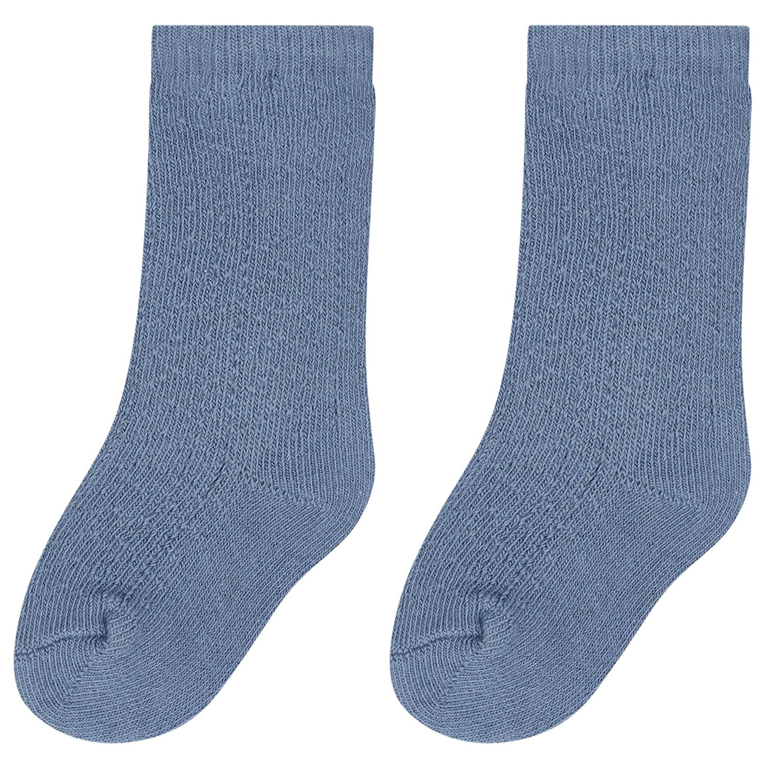 Baby Boys Blue Knitted Socks, 1, hi-res