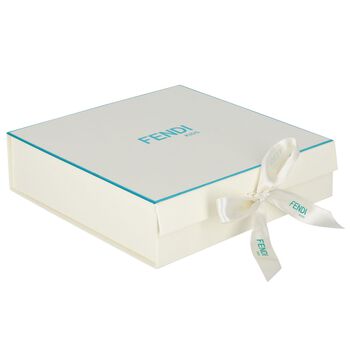 Beige & White Logo Babygrow Gift Set