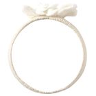 Baby Girls Ivory Flower & Bow Headband, 2, hi-res