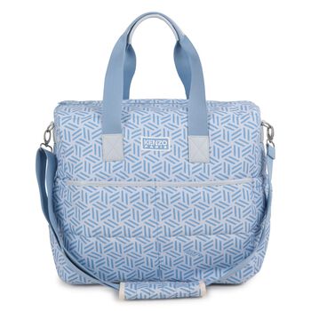 Baby Boys Blue Geometric Changing Bag