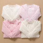 Baby Girls White & Pink Babygrows ( 4 Pack ), 2, hi-res