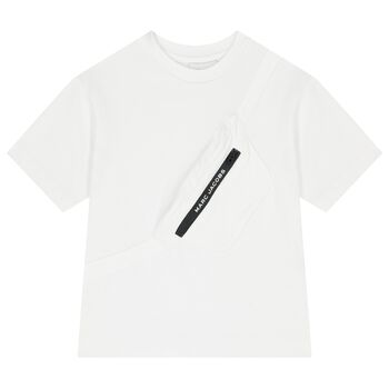 Boys White Belt Bag T-Shirt