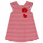 Girls White & Red Dress, 1, hi-res