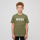 Boys Green Logo T-Shirt, 6, hi-res