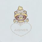 Baby Boys Blue Teddy Bear Logo Bib, 2, hi-res