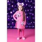 Girls Pink Logo Handbag Dress, 1, hi-res