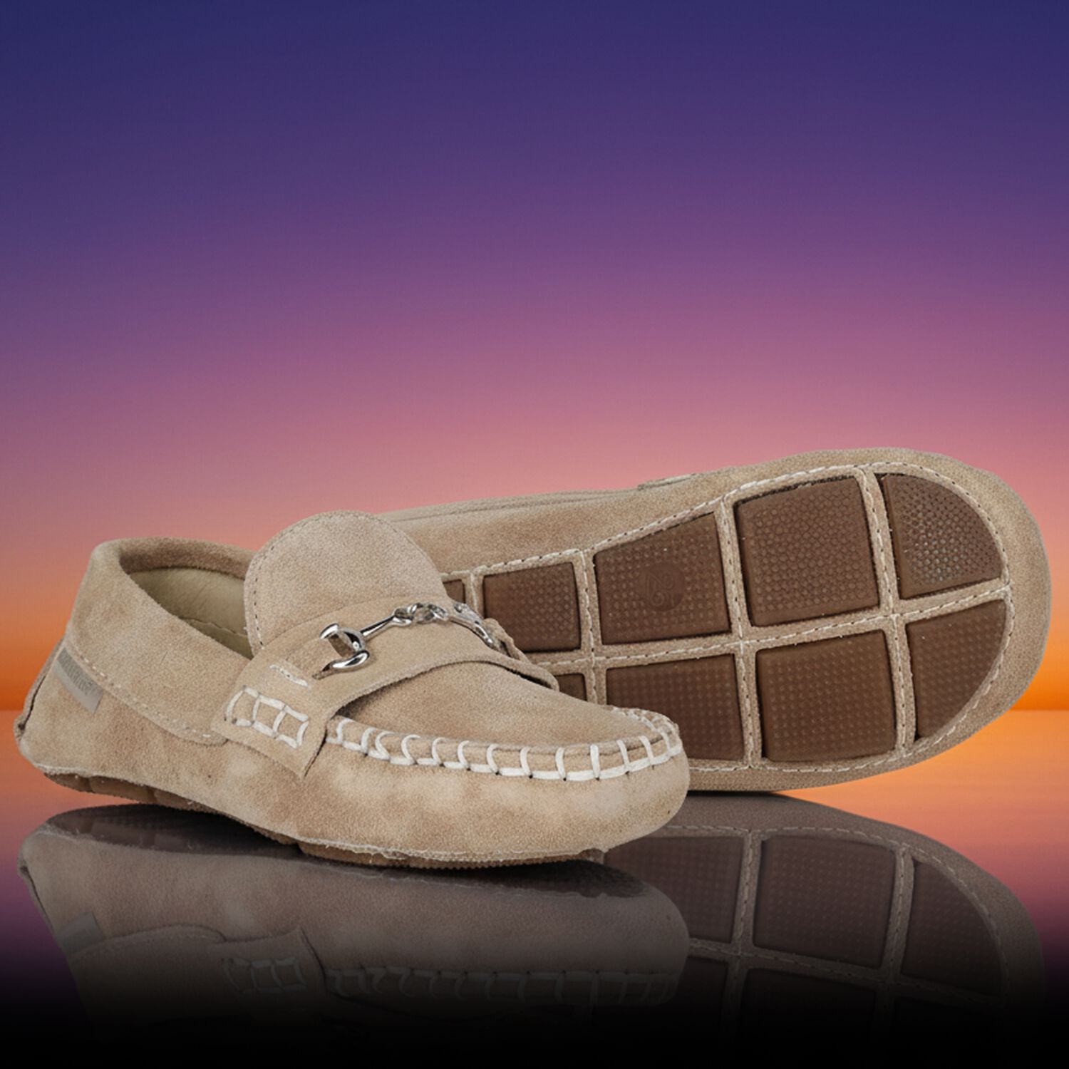 Boys Beige Suede Shoes, 2, hi-res