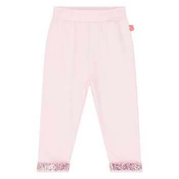 Younger Girls Pink Sequin Joggers