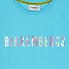 Boys Blue Holographic Logo T-shirt, 4, hi-res