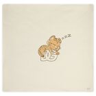Beige & Ivory Leopard Logo Baby Blanket, 1, hi-res