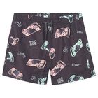Boys Black Joystick Swim Shorts, 3, hi-res