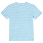 Boys Blue Logo Shorts Set, 1, hi-res