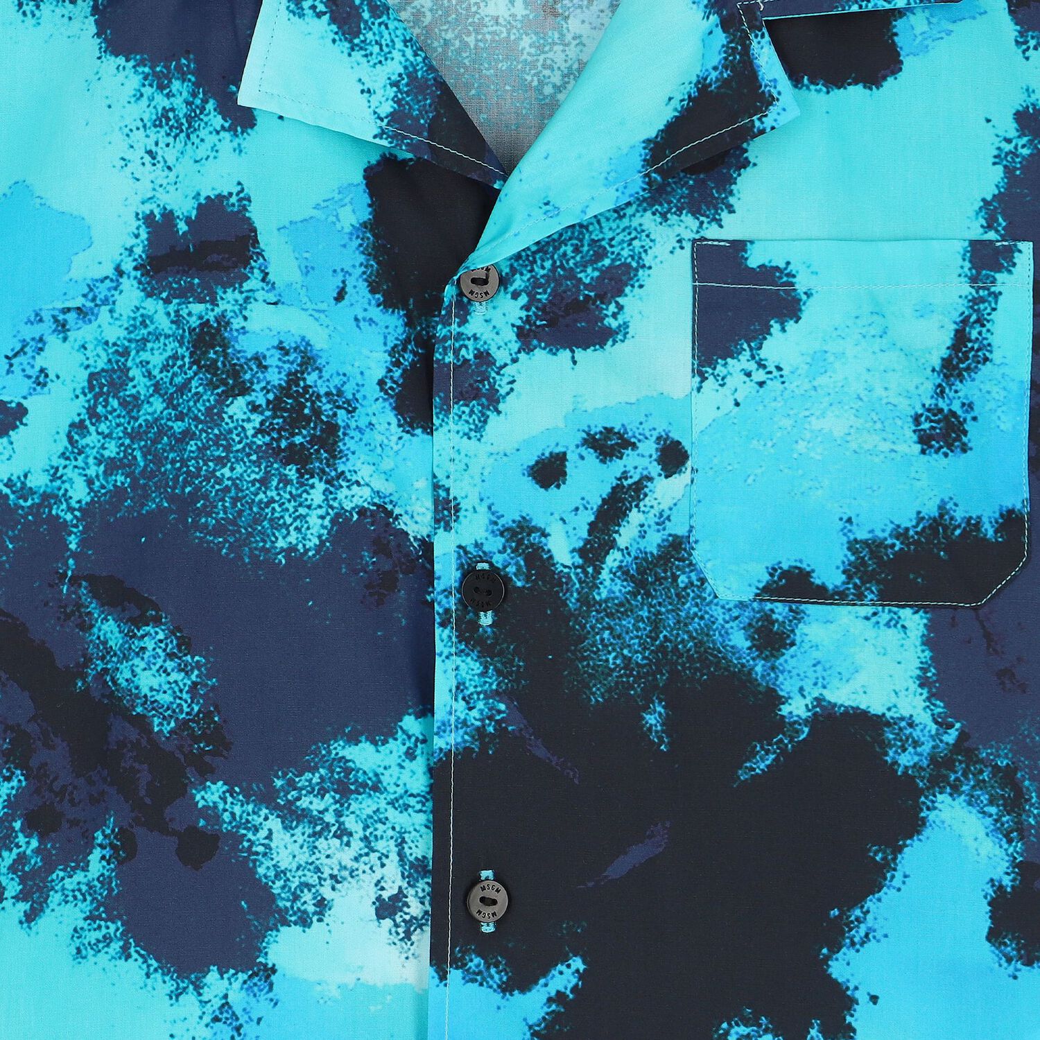 Boys Blue Abstract Logo Shirt, 1, hi-res image number null