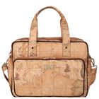 Beige Geo Map Baby Changing Bag, 1, hi-res
