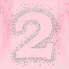 Girls Pink 2nd Birthday T-Shirt, 1, hi-res