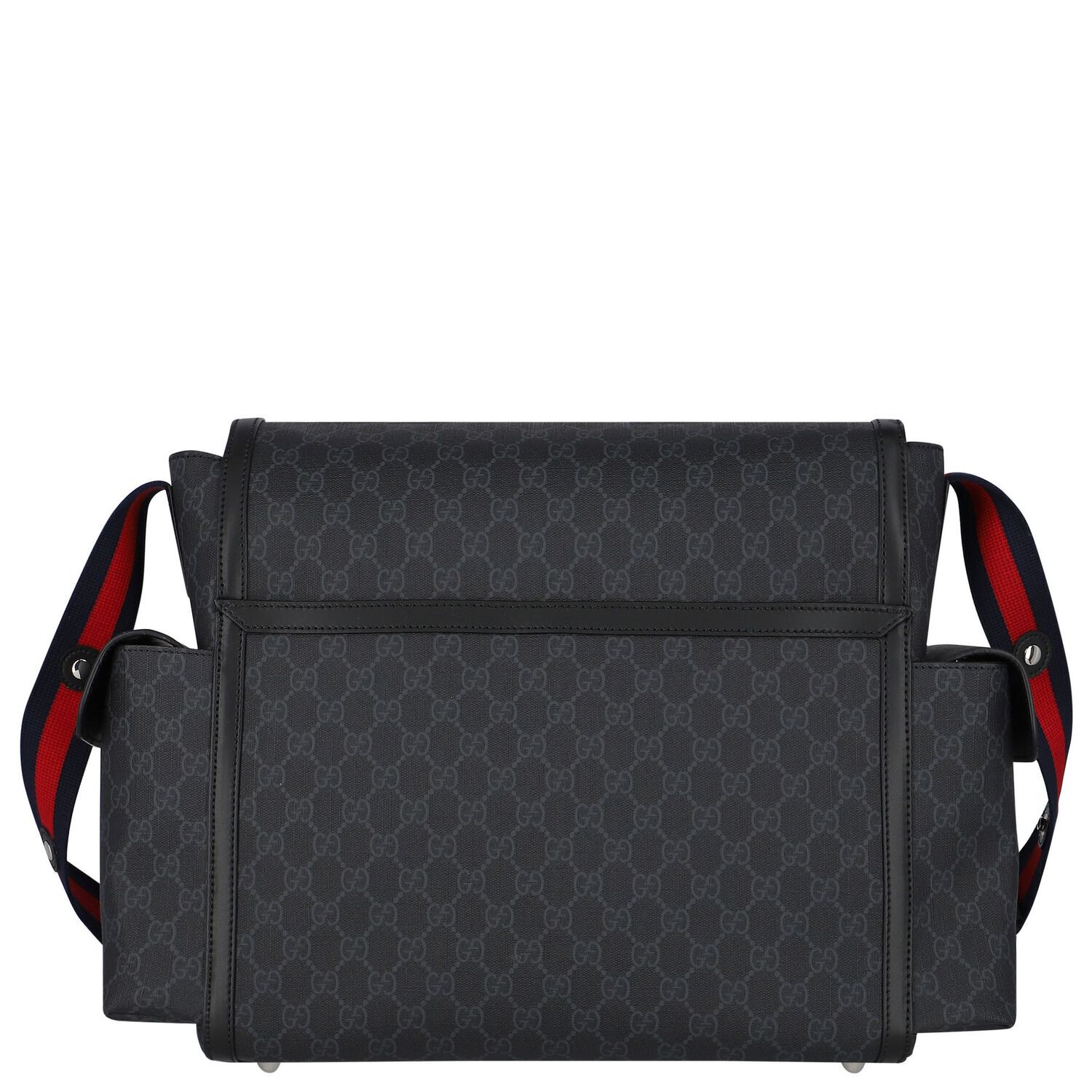 Black GG Supreme Baby Changing Bag, 1, hi-res image number null