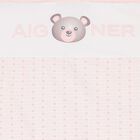 Baby Girls White & Pink Teddy Bear Blanket, 2, hi-res