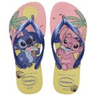 Girls Yellow Disney Logo Flip Flops, 1, hi-res