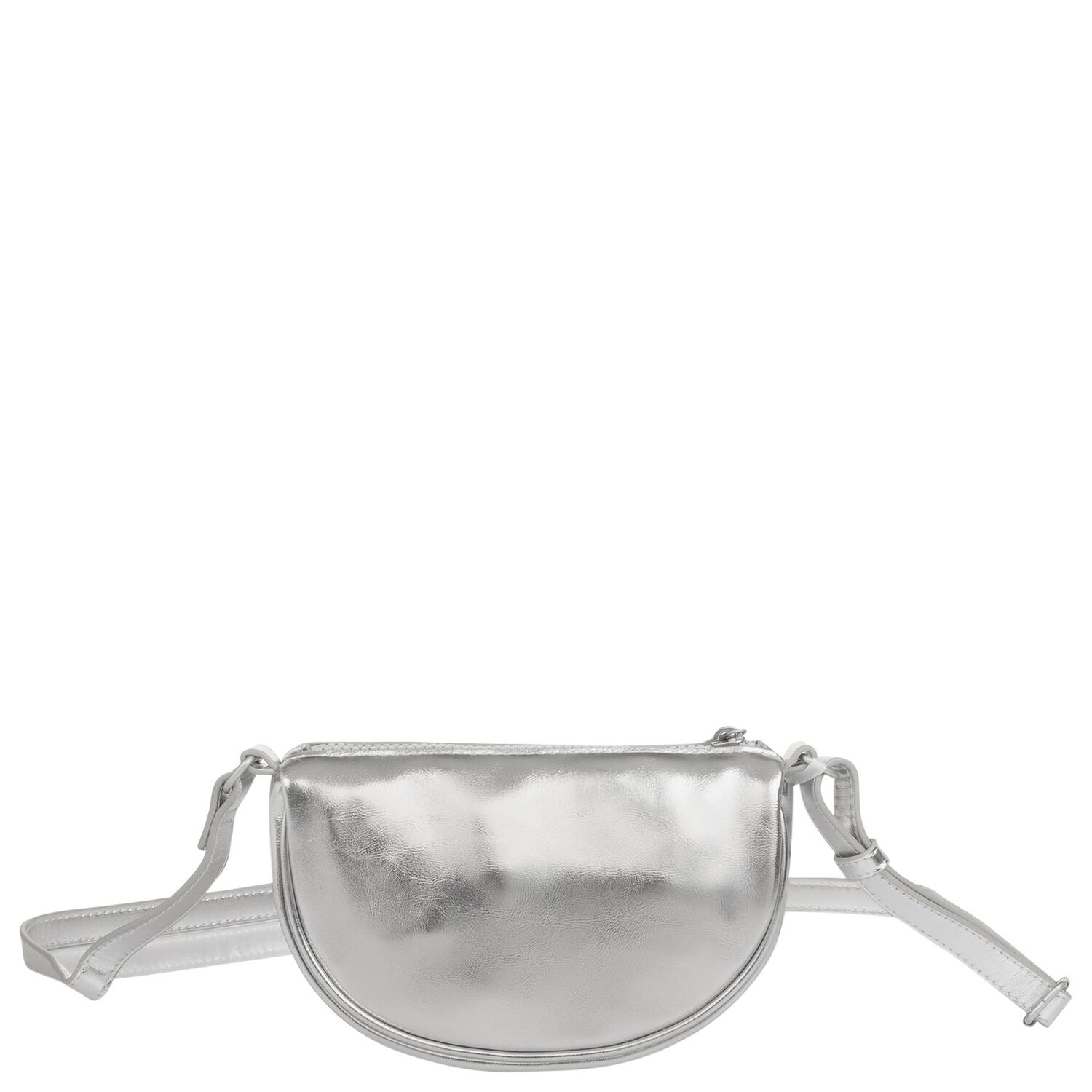 Girls Silver Logo Crossbody Bag, 1, hi-res