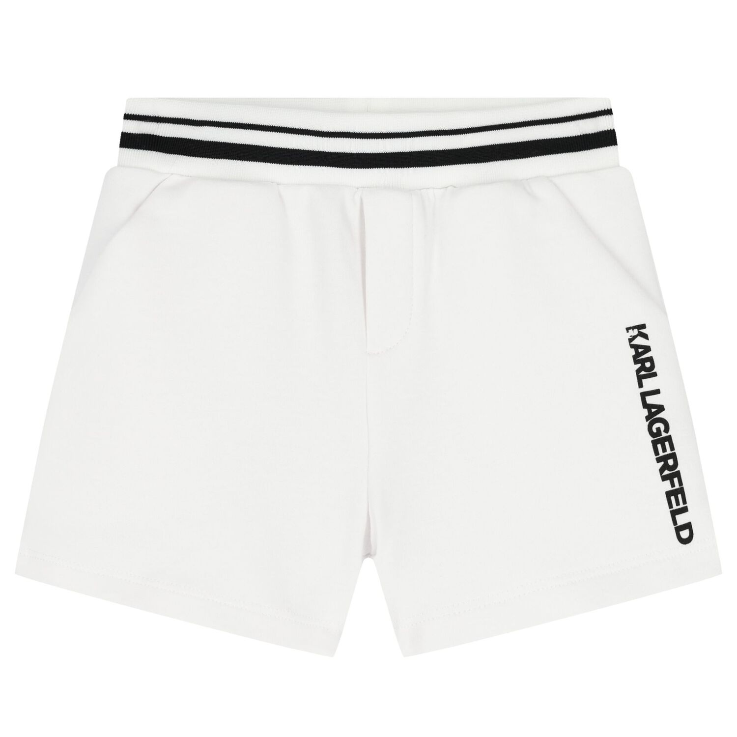 Boys Blue & White Ikonik Karl Shorts Set, 1, hi-res image number null